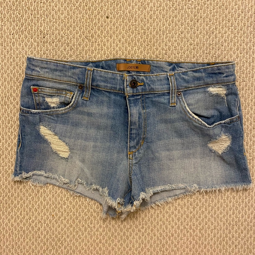 Joe’s distressed jean shorts - worn twice!